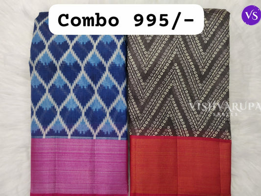 Classic Casual Wear Sarees Combo