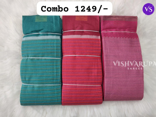 Classic Casual Wear Sarees Combo