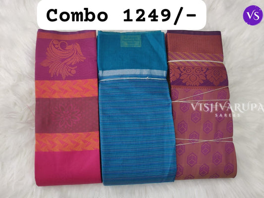 Classic Casual Wear Sarees Combo