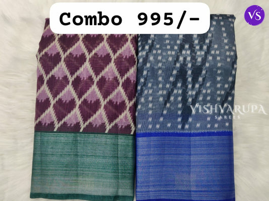 Classical Casual Wear Sarees Combo