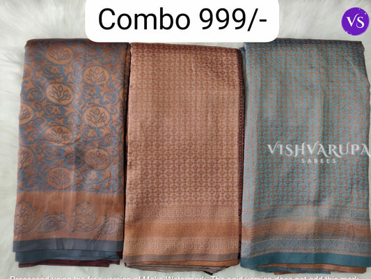 Classic Casual Wear Sarees Combo