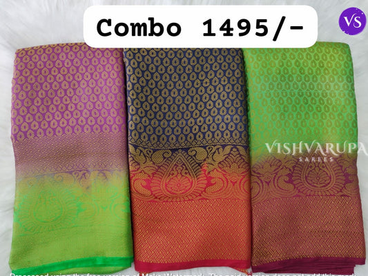 Classic Casual Wear Sarees Combo