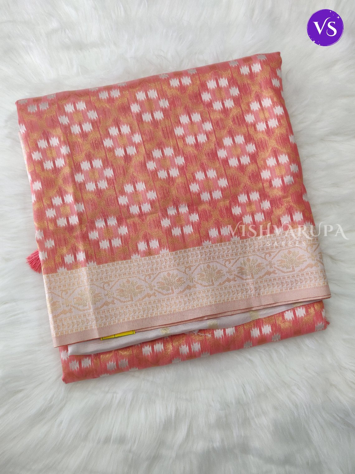 Designer Cotton Saree - Orange