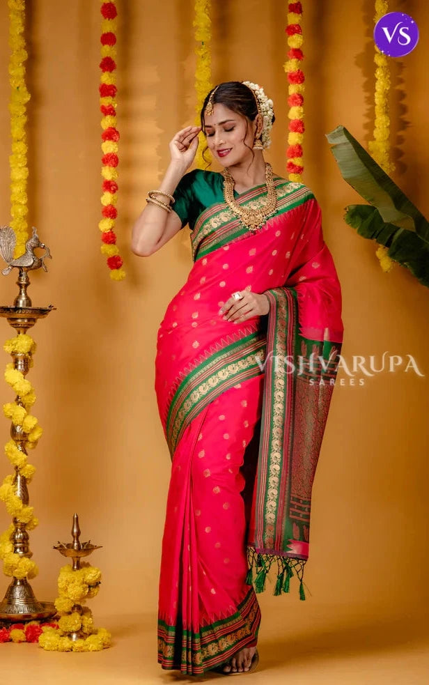 Kanjivaram Silk Saree - Red